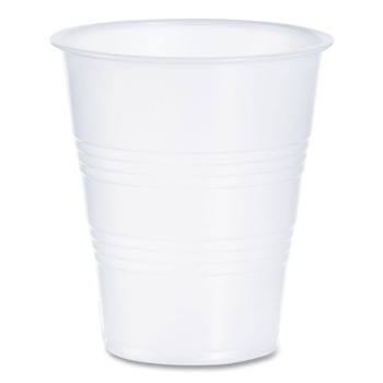 Dart Y7 7 oz. High-Impact Polystyrene Cold Cups - Translucent/Clear (100/Pack)
