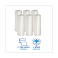 Low-Density Trash Bags | Boardwalk H6639HWKGR1 33 in. x 39 in. 33 gal. 0.6 mil Perforated Roll Low-Density Waste Can Liners - White (150/Carton) image number 4