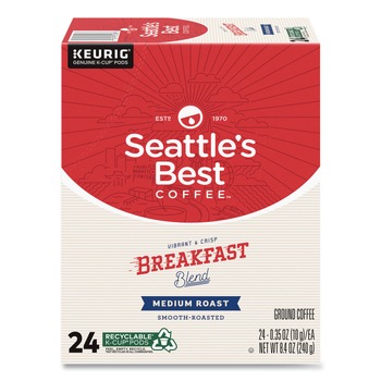 Seattle's Best 12407882 Coffee K-Cups - Breakfast Blend (4/Carton)