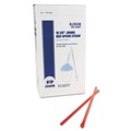Straws/Stems/Sticks | AmerCareRoyal RJSS10 10.25 in. Plastic Jumbo Spoon Straw - Red (5400/Carton) image number 0