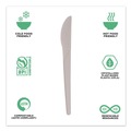 Disposable Knives | Eco-Products EP-S011-W Plantware 6 in. Knife Compostable Cutlery - White (1000/Carton) image number 2