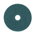 Floor Pads-Stripping | Boardwalk BWK4019GRE 19 in. Diameter Heavy-Duty Scrubbing Floor Pads - Green (5/Carton) image number 1