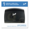 Toilet Tissue Dispensers | Scott 09602 Essential Coreless Jumbo Roll 14.25 in. x 6 in. x 9.75 in. Tissue Dispenser for Business - Black image number 1