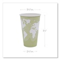 Cups | Eco-Products EP-BHC16-WAPK 16 oz. World Art Renewable and Compostable Paper Hot Cups - Moss (50/Pack) image number 2