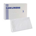 Low-Density Trash Bags | Boardwalk H6036TWK 30 in. x 36 in. 30 gal. 0.9 mil Linear Low Density Industrial Can Liners - White (100/Carton) image number 6