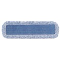 Mop Heads | Rubbermaid Commercial FGQ41600BL00 18 in. Nylon/Polyester Microfiber High Absorbency Mop Pad - Blue (6/Carton) image number 0