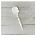 Disposable Spoons | Boardwalk BWKSOUPMWPP 4.86 in. Mediumweight Polypropylene Plastic Soup Spoon Cutlery - White (1000/Carton) image number 2