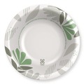 Bowls | Dixie SX20PATH Pathways Heavyweight 20 oz. Paper Bowls - White/Green/Burgundy (125/Pack) image number 2