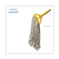 Mop Heads | Boardwalk BWK424CEA 24 oz. Cotton Pro Loop Web/Tailband Wet Mop Head - White image number 3