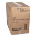 Food Containers & Lids | Pactiv Corp. D16RBLD 3.75 in. Diameter x 3.88 in. h 16 oz Paper Round Food Container and Lid Combo - White (250/Carton) image number 4