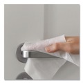 Cleaning Cloths & Wipes | Carlisle 37701 WipesPlus 7 in. x 8 in. 1-Ply Disinfecting Surface Wipes - Lemon/White (12/Carton) image number 3