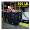 Carts & Trucks | Rubbermaid Commercial FG461600BLA 119.7 gal. 500 lbs. Capacity Plastic/Metal Cube Truck - Black image number 9
