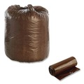Repro Trash Bags | Stout by Envision G3344B11 33 in. x 44 in. 39-Gallon 1.1 mil. Controlled Life-Cycle Plastic Trash Bags - Brown (40/Box) image number 6