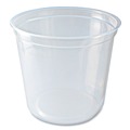 Food Containers & Lids | Fabri-Kal 000000000009505103 4.6 in. x 4.1 in. 24 oz. Microwavable Plastic Deli Containers - Clear (500/Carton) image number 0