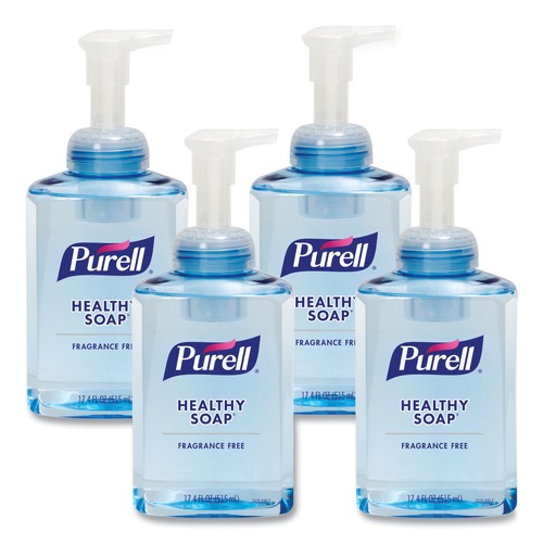 Hand Soaps | PURELL 5016-04 HEALTHY SOAP 515 mL Gentle and Free Foam - Fragrance-Free (4/Carton) image number 0