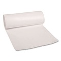 Low-Density Trash Bags | Boardwalk H6036HWKR01 30 Gallon 0.6 mil 30 in. x 36 in. Perforated Roll Low-Density Waste Can Liners - White (25 Bags/Roll, 8 Rolls/Carton) image number 1