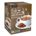 Coffee - Caffeinated | Cafe Escapes 5000330122 Dark Chocolate Hot Cocoa K-Cups (24/Box, 4 Boxes/Carton) image number 3