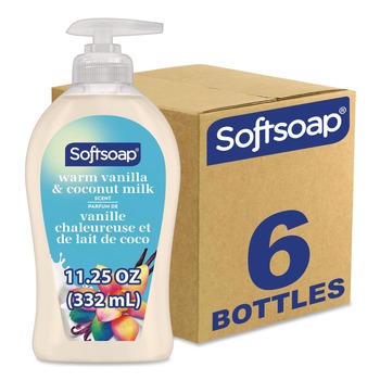 Softsoap US07059A 11.25 oz Liquid Hand Soap Pumps - Vanilla and Coconut (6/Carton)