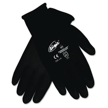 MCR Safety N9699M Ninja HPT PVC Coated Nylon Gloves - Medium/Black (1-Dozen)