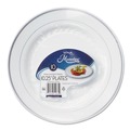 Plates | WNA RSM101210WS 10.25 in. Diameter Masterpiece Plastic Plates - White/Silver (120/Carton) image number 0