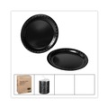 Plates | Pactiv Corp. 0TKB0010000Y 10.25 in. Diameter Placesetter Deluxe Laminated Foam Plate Dinnerware - Black (540/Carton) image number 3