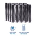 Cups | Boardwalk BWKPRTN325BL 3.25 oz. Polypropylene Souffle/Portion Cups - Black (2500/Carton) image number 4