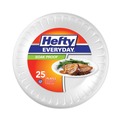 Plates | Hefty D2-1029 10.25 in. Diameter Plate Foam Soak Proof Tableware - White (10/Carton) image number 0