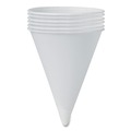 Cups | SOLO SCC4BRCT 4 oz Paper Cone Water Cups - White (1/Carton) image number 3