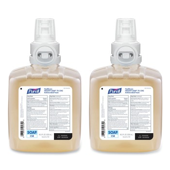 PURELL 7881-02 1200 ml Fragrance-Free Healthy Soap 2.0% CHG Antimicrobial Foam for CS8 Dispensers (2/Carton)
