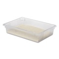 Perforated Roll & Hand Towels | Rubbermaid Commercial FG330800CLR 8.5 Gallon 26 in. x 18 in. x 6 in. Food/Tote Boxes - Clear image number 3