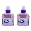 Soap Refills | Boardwalk 5361-02-GCE00LP 1200 mL Lavender Foam Soap Refill - Cranberry Scent (2/Carton) image number 0
