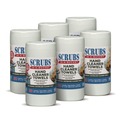 Hand Sanitizing Wipes | SCRUBS 42230 10 x 12 1-Ply Hand Cleaner Towels - Blue/White/Citrus (6/Carton) image number 0