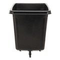 Carts & Trucks | Rubbermaid Commercial FG460800BLA 300 lbs. Capacity 59 Gallon Plastic Cube Truck - Black image number 1