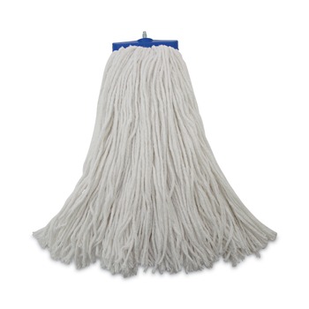 Boardwalk BWK720R 20 oz. Economical Lie-Flat Rayon Fiber Mop Head - White (12/Carton)