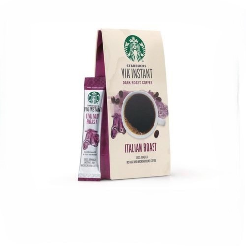 Coffee - Caffeinated | Starbucks 12407838 0.11 oz. VIA Ready Brew Coffee - Italian Roast (8/Pack) image number 0