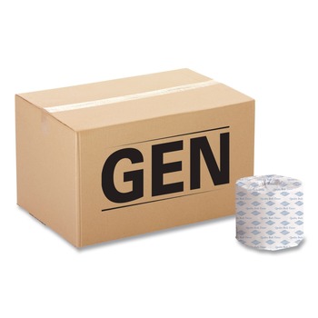 GEN GEN15001PLY 1-Ply Small Roll Septic-Safe Bath Tissue - White (60 Rolls/Carton)