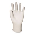 Food Service Disposable & Single Use Gloves | Boardwalk BWK345LCT 4.4 mil 9.5 in. Long Powder-Free General-Purpose Latex Gloves - Large, Natural (100/Box, 10 Boxes/Carton) image number 2