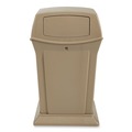 Outdoor Waste Receptacles | Rubbermaid Commercial FG843088BEIG Ranger 35-Gallon Fire-Safe Structural Foam Container - Beige image number 0