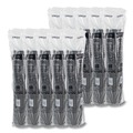 Cup Lids | SOLO TLB316-0004 Traveler Cappuccino Style Dome Lid Fits 10 oz. to 24 oz. Cups - Black (1000/Carton) image number 2