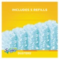 Dusters | Swiffer 11804 Dusters Starter Kit with Dust Lock Fiber and 6 in. Handle - Blue/Yellow (6/Carton) image number 7
