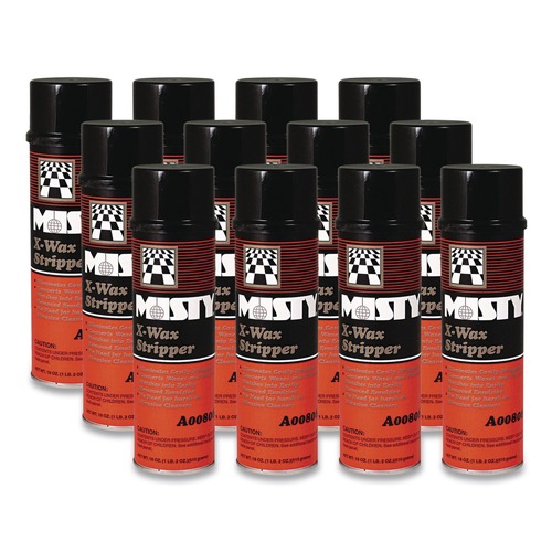 Floor Strippers | Misty 1033962 18 oz. Aerosol Spray X-Wax Floor Stripper (12/Carton) image number 0