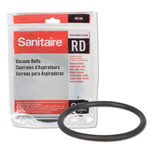 Vacuum Accessories | Sanitaire 66100 RD Style Replacement Belt for Upright Vacuum Cleaner (2/Pack) image number 0