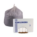Low-Density Trash Bags | Boardwalk H7658MWKR01 55 Gallon 0.63 mil 38 in. x 58 in. Repro Low-Density Can Liners - White (10 Rolls/Carton,10 Bags/Roll) image number 0