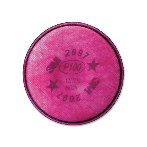 Respiratory Protection | 3M 2097 2097/07184/P100 Nuisance Level Organic Vapor Relief Particulate Filter (2/Pack) image number 0