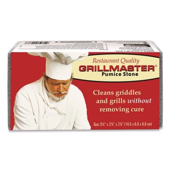 Pumie GM-36Q Grillmaster Griddle and Grill Cleaning Brick 5.75 x 2.75 Gray (12/Carton)
