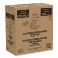 Food Containers & Lids | Dart PET57PST1 5.86 in. x 3.11 in. ClearSeal Hinged-Lid Plastic Containers - Clear (500/Carton) image number 1