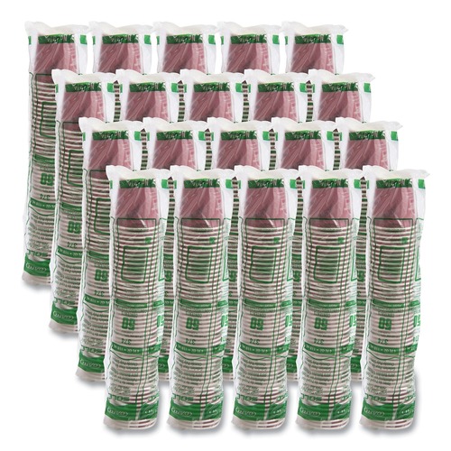Cups | SOLO 374SI-0041 4 oz. Bistro Design Single-Sided Poly Paper Hot Cups (50/Pack, 20 Pack/Carton) image number 0