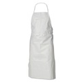 Cleaning Cloths & Wipes | Ansell KCC 44481 28 in. x 40 in. A40 Film Laminate Liquid/Particle Protection Apron - White (100/Carton) image number 0