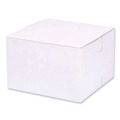 Bakery Boxes & Containers | SCT 1509 6 in. x 6 in. x 4 in. Paper Standard Bakery Boxes - White (250/Carton) image number 0