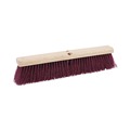 Brooms | Boardwalk BWK20318 3 in. Maroon Heavy-Duty Polypropylene Bristles 18 in. Brush Floor Brush Head image number 0